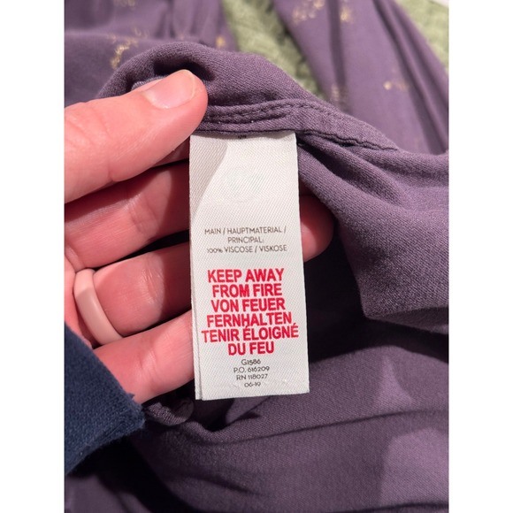 Boden Girls Purple Constellation Print Button Front Dress with Tie Size 6-7 - Picture 7 of 7